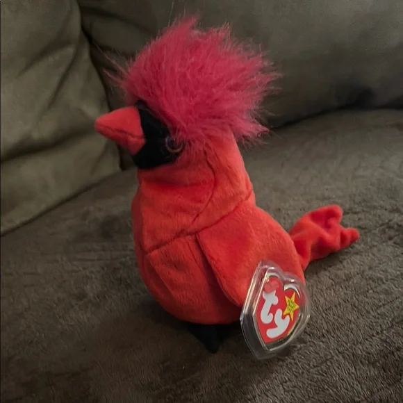 Ty Plush Bird Toy Set - Red, White, Blue - Picture 4 of 5